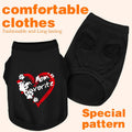Discover Cozy Sleeveless Canine Wear: Soft, Lightweight, and Breathable Cotton Dog Shirt Featuring Heart and Paw Graphic