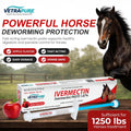 Ivermectin Horse Paste 1.87% Apple Flavored Horse Dewormer, Equine Wormer Paste, Horse Wormer, 6.08g Tube, Treats Up to 