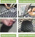 Car Dog Barrier Net, Hook Up Elastic Envelope Luggage Net (47.24" x 33.85") Dual Layer Safety Net for Pet Dog Vehicle Un