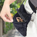 Sweetude 2 Pcs Sugar Glider Pouch Breathable Carrying Bonding Pouch Soft Hamster Carrier with Strap Zipper Small Animal 