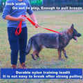 Siumouhoi Strong Durable Nylon 10ft Long Dog Training Leash, Traction Rope, 1 Inch Wide, for Small and Medium Dog (Black, 10 Feet)