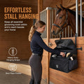 Double Layer Horse Stall Storage Bag,600D Oxford Splash-Proof Barn Organizer for Grooming Brushes Towels