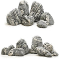 Aquarium Rocks Silver Seiryu Rock 5lb Natural Stone for Fish Tanks, Terrariums, Bonsai, Garden Decoration, Micro Landsca