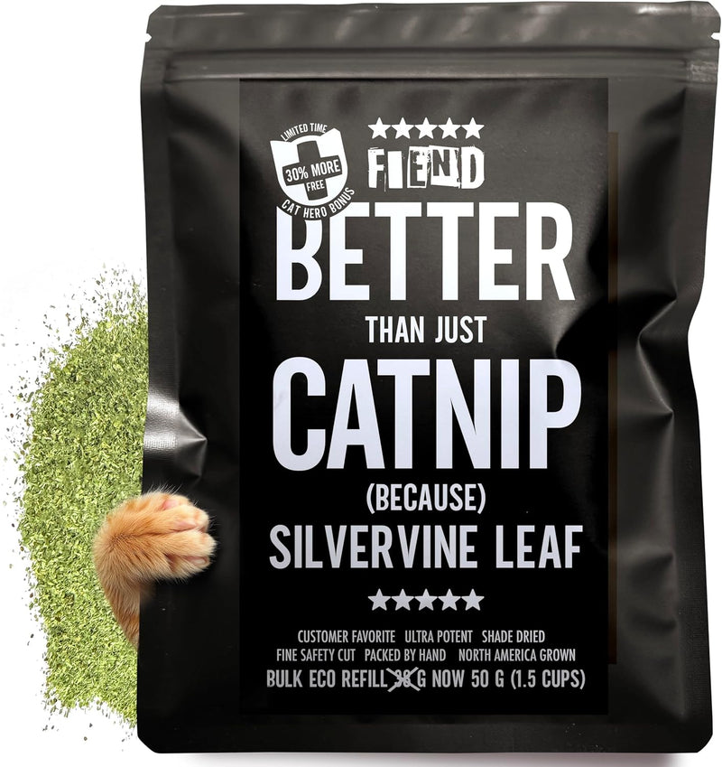 Catnip + Silvervine Safety-Cut Premium Grade A Food Grade 1.5 Cup (1.8 oz)