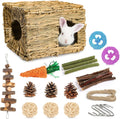 Bunny Grass House-Hand Made Edible Natural Grass Hideaway