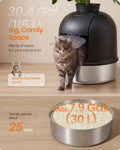 FEANDREA Plant Cat Litter Box Enclosure with Artificial Plant,19.3" L Inch