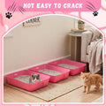 Bokon 50 Pieces Disposable Litter Box for Cats Large