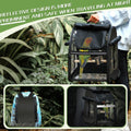 Sanmoncare Bird Carrier Backpack with Stainless Steel Mesh, Parrot Travel Cage with Stand, Easy to Clean, Portable Conur