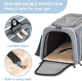 Petsfit Small Double Expandable Cat Carrier for Kittens and Air Travel