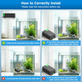 3W Aquarium Air Pump, Ultra Quiet Dual Outlet Adjustable Oxygen Pump for up to 300 Gallon Fish Tanks, Small Tanks, Hydro