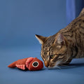 GRRREEN Cat Toys | Plush Fish Puzzle Stuffed Animal for Cats | Eco Friendly Interactive Cat Toys for Indoor Cats