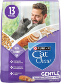 Purina Cat Chow Gentle Sensitive Stomach and Skin Dry Cat Food with Turkey - 13 lb. Bag
