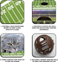 Pets First NCAA Ohio State Buckeyes Cat Scratcher Box, Game Day Cat Toy, NCAA Football Field Designed Cat Scratcher and 