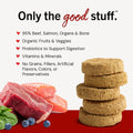 Stella & Chewy's Freeze Dried Raw Dinner Patties – Crafted for Puppies – Grain Free, Protein Rich Perfectly Puppy Beef & Salmon Recipe – 14 oz Bag