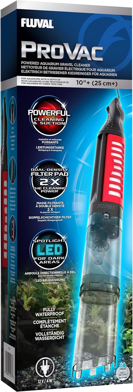 Fluval 11077 ProVac Powered Aquarium Gravel Cleaner