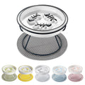 TRUNDISAN Elevated Cat Slow Feeder Bowls,Whisker Friendly Cat Bowl, Ceramic Raised Slow Feeder, Anti Vomit Promotes Digestion Bowls for Dry and Wet Food