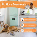 Dog Feeding Reminder Sign, Magnetic Pet Fed Schedule Chart with Slider, Breakfast & Dinner Tracker for Fridge, Prevent Overfeeding, Unique Dog Ear Shape Acrylic Sign, 5.5" x 3", Walnut