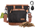 BEAU&FUR Large Dog Treat Pouch with Clicker for Training – 4 Cup Capacity, Built-In Poop Bag Dispenser, Expandable Pocket, Metal Buckle, Large Back Pocket, Ideal Design for Walks and Training – Black