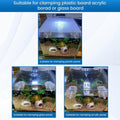 NestBasics Aquarium lid Clips Fish Tank top Cover lid Support Holder Clip for Rimless or Rim Fish Tank (Transparent, 8pc