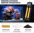 hygger 500W Submersible Aquarium Heater for Saltwater & Freshwater Fish Tanks, External Controller with Precise ±0.5°F T