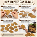 MAQIHAN 5oz Oak Leaf Litter - Dry Substrate for Reptiles Isopod & Bioactive