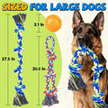 Tough Dog Toys for Aggressive Chewers – 3 Pack Tough Chew Toys for Large Dogs, Strong Rope Toys Ideal for Tug-of-War & T