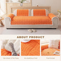 Fall Couch Cover for Dogs Pet Couch Cover for Sofa Washable Dog Sofa Covers Couch Protector for Cushion Fuzzy Non Slip C