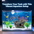 6 Pcs Aquarium Decor Set Shipwreck Decoration Little Diver Floating Fish Tank Decoration Fish Tank Plants