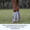 SmartEquine Deluxe Relaxed Fit Fly Boots for Horses, Pair (2), Horse Size