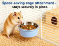 Small Pet Food & Water Bowl Feeder for Hamsters, Guinea Pigs, Rabbits
