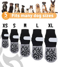 Non Slip Dog Socks with Double Sided Grips for Hardwood Floors L