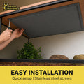 Radiant Heat Panels Made in USA 80W–Premium Reptile Heater Mounts Easily with Included Screws Reptile Heat Panel, Snake 
