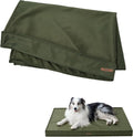 LE SURE Waterproof Dog Bed Cover Replacement Washable - Large Size for Pet Mat 36x27x3 Inches, Green