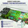 hygger Aquarium Cooling Fan with Smart Temp Control for 30-60 Gal Tanks