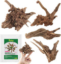 4pcs Natural Aquarium Driftwood Decoration,Perfect for Aquascaping,Fish Tanks and Reptile Habitats,Enhances Underwater A