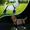 Suspender Boots for Small Dogs, Ultra-Lightweight Waterproof Anti-Slip Puppy Shoes, Adjustable Paw Protector with Reflec