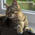 Kritkin 9 Pcs Cat Bathing Bag Set Cat Shower Bag Anti Bite and Scratch for Pet Grooming Washing Brush Comb Muzzle Nail Clipper Nail File Tick Tool(Blue, Turquoise)