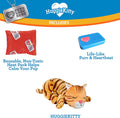 Pets Know Best HuggieKitty | Comfort Purring Companion with Heartbeat Sleep Aide for Cats & Kittens, Heating for Calming