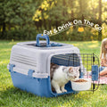 NEWBULIG 23" Hard-Sided Dog Carrier for Small Dogs & Cats