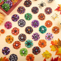 Huhumy 50 Pcs Halloween Dog Collar Bows Flowers Bulk for Small Medium Large