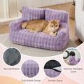Yaning Cat Couch Bed, Cute Soft Pet Sofa for Indoor Cats Kittens Puppies with Removable Washable Cover, 26"x15", Dusty Purple