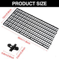 18Pcs Aquarium Fish Tank Divider Plastic Egg Crate Aquarium Filter Bottom Tray Grid Isolation Board Partition Net Pane S