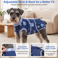 Glittme Dog Surgery Recovery Suit, Dog Cone Alternative for Spay Neuter S