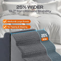 Miorun Extra Wide 4-Step Dog Stairs for Bed & Couch 18" H, More Stable Non-Slip Pet Steps with Balanced Foam Structure and Gentle Slopes, Stylish Indoor Dog Steps for Small & Medium Dogs, Gray