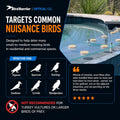 Bird Barrier Optical Gel 24 Pack | Natural Multisensory Bird Deterrent | Easy Installation | Discreet Appearance | Long-Lasting Solution | Repels Birds on Roofs, Beams Signs, Soffits, Ledges, and More