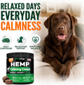 Hemp Calming Chews for Dogs - 170 Dog Calming Chews - Anxiety Relief Treats - Advanced Stress Relief Supplement, Separation Aid, Barking, Fireworks, Melatonin - Hip & Joint Support - Made in USA