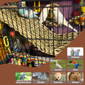 kathson 2 Pcs 29.5 x 7 Inches Large Bird Seagrass Mat, Bird Hammock for cage，Bird Seagrass Woven net，Climbing Rope Ladder with Hooks, Chew Toys for Pigeon Cockatiel Conure Budgie Cockatoo Rat Hamster