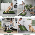 ondware Dog Grass Pad with Tray, 30 x 20 in, 2 Replacement Pads Included