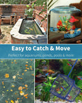 Pawfly 5''/6'' Fish Net for Fish Tank, Aquarium Net with Braided Metal Handle and Nylon Mesh, Small Fish Net Minnow Net 