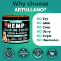 Dog Calming Chews - 120 Treats - Hemp Calming Chews for Dogs for Anxiety